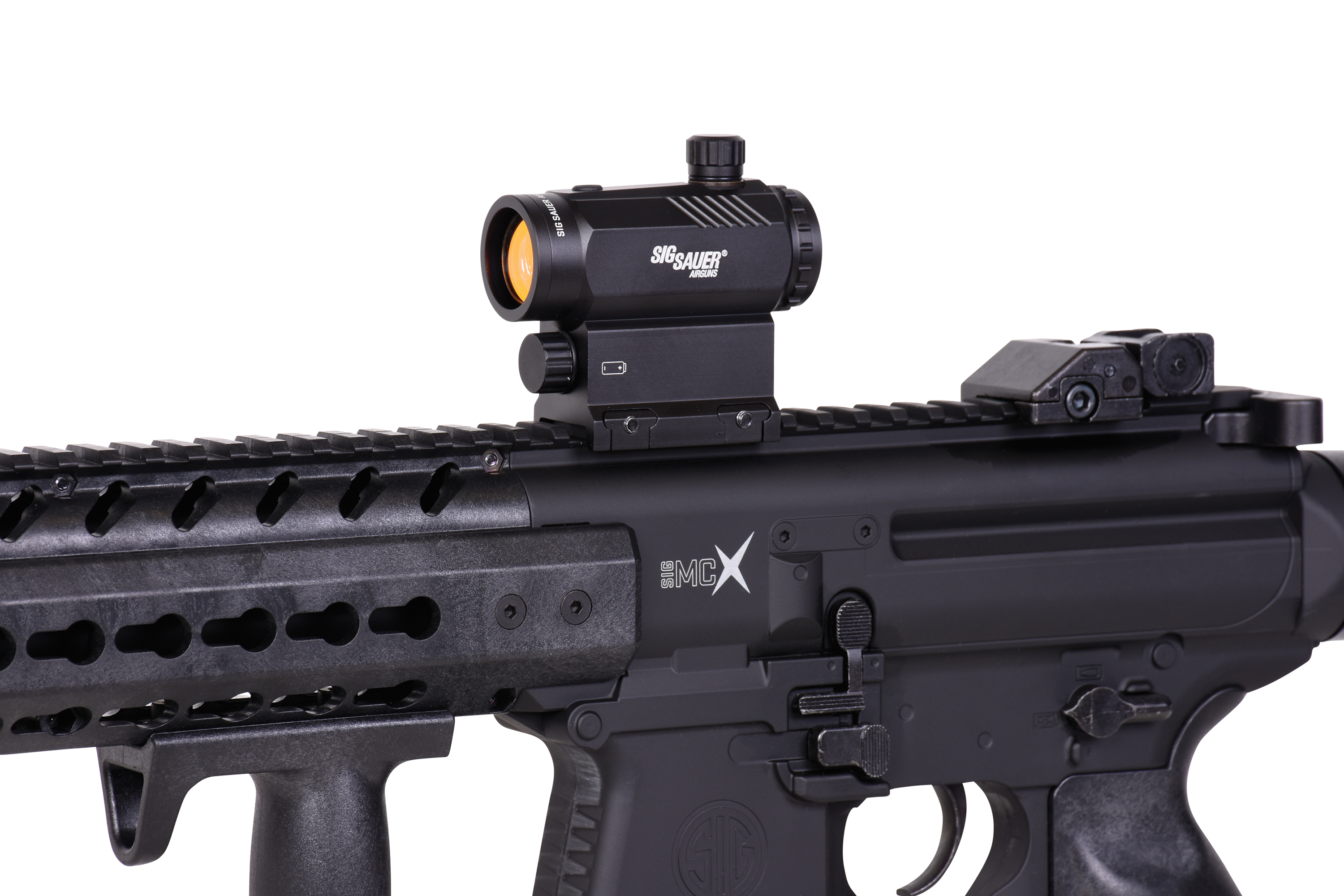 Sig Sauer MCX Schwarz 4,5mm inkl. SIG 20R Red Dot - Druckluft Co2 Non BlowBack