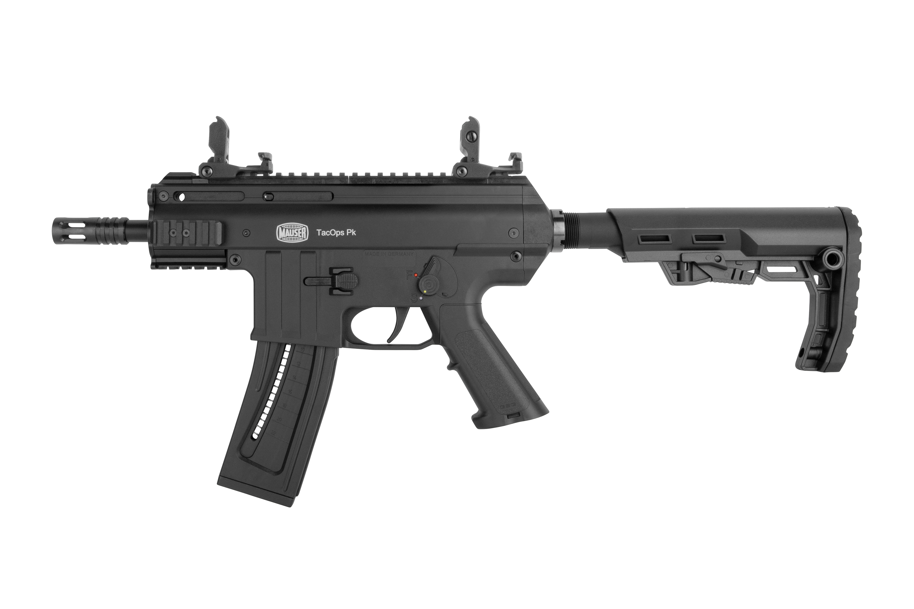 Mauser TacOps PK Schwarz .22lr HV - Selbstladepistole Mauser TacOps PK Schwarz .22lr HV - Selbstladepistole