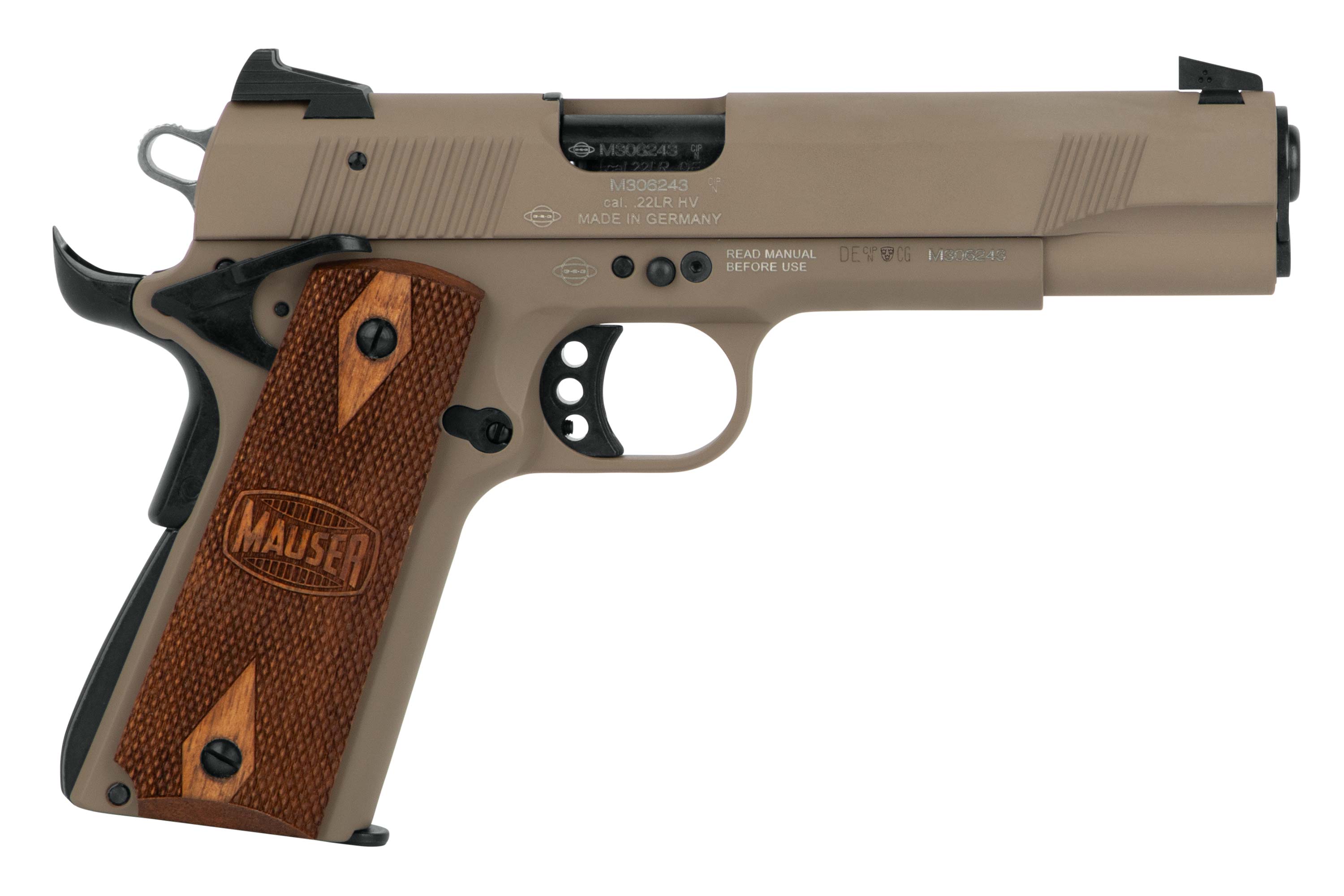 Mauser 1911 US Tan .22lr HV - Selbstladepistole