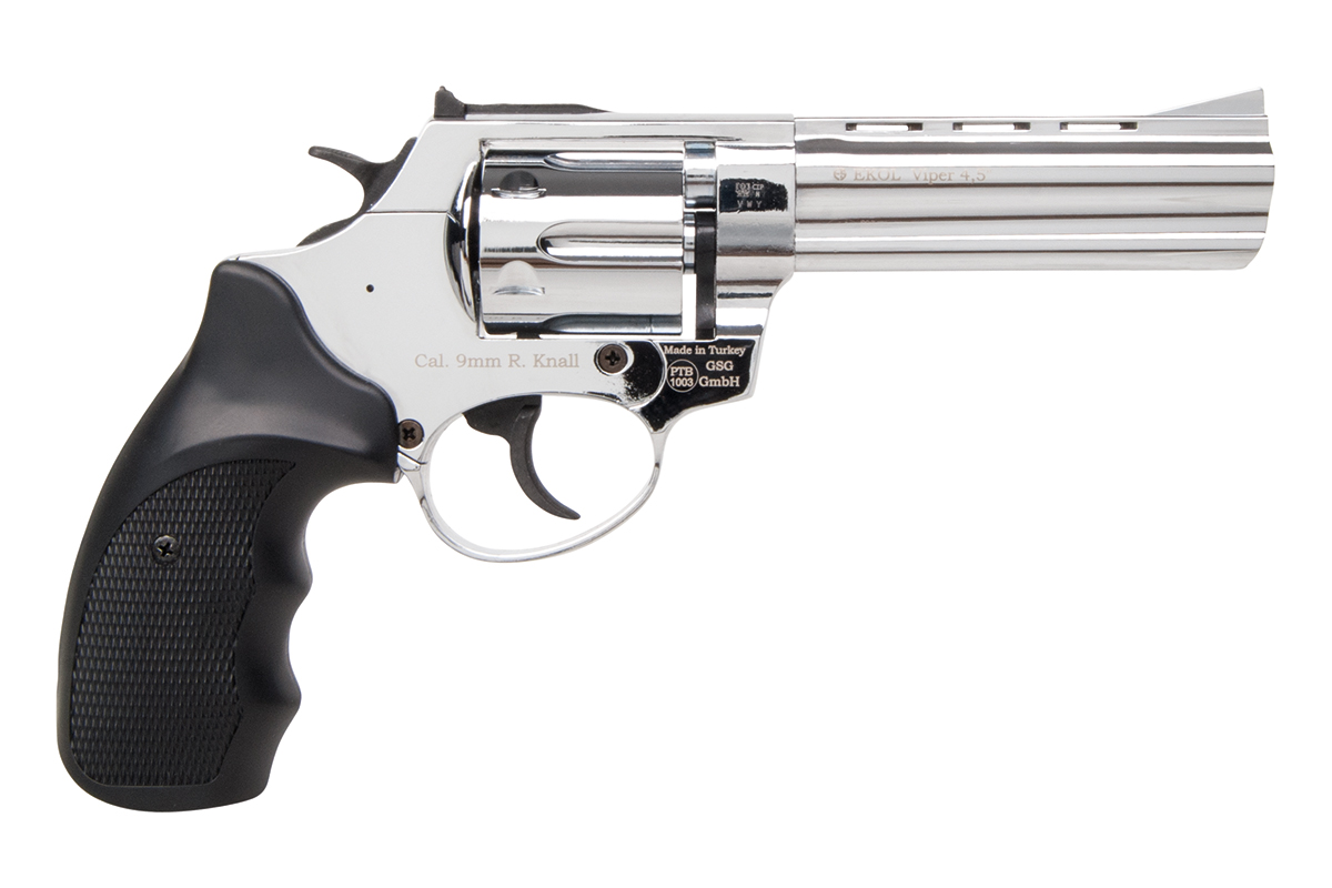 Ekol Viper 4,5'' Chrom 9mm R. - Gas-Signal