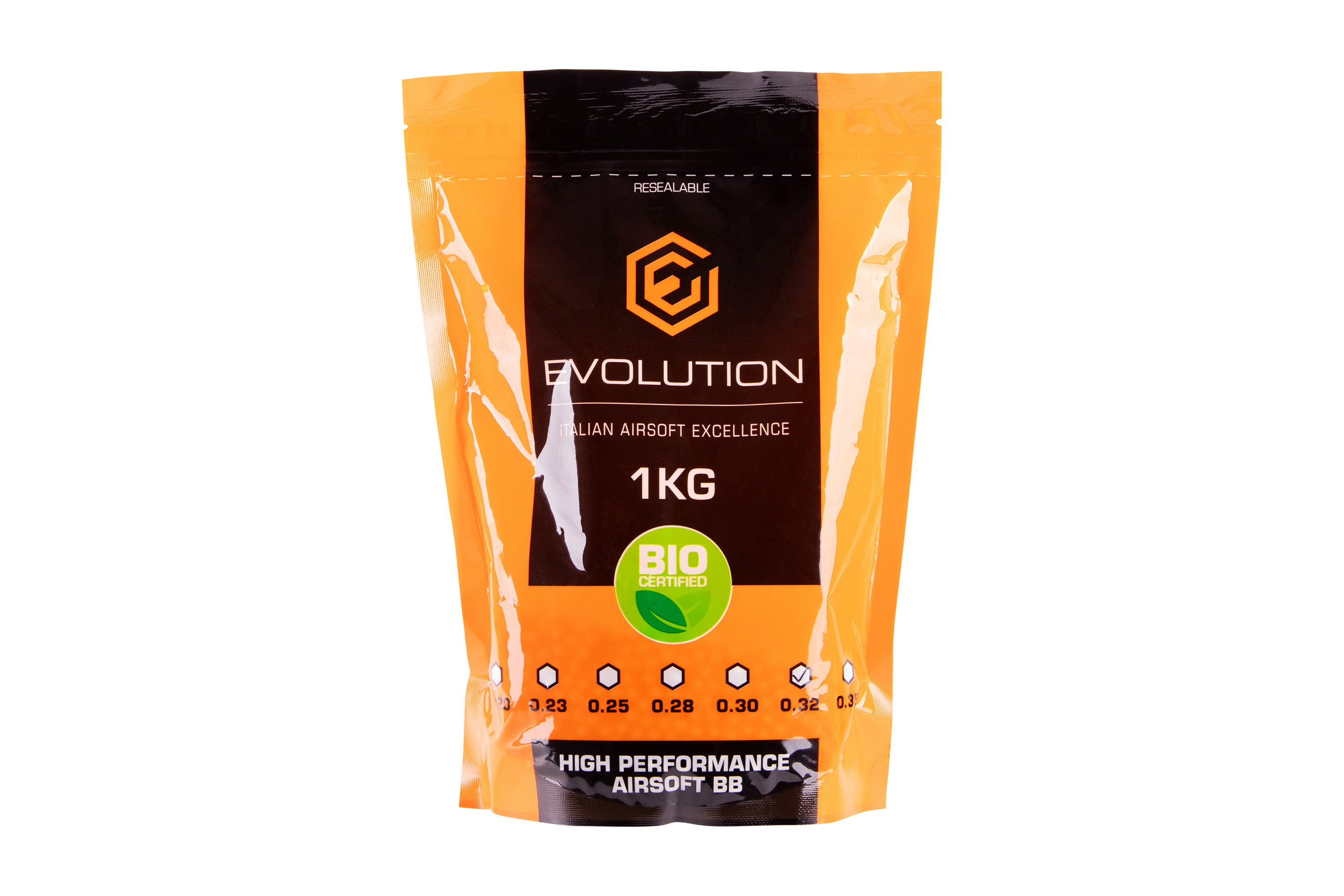 Evolution High Performance Airsoft BIO BBs 6 mm 0,32 g 3.125 Stück Evolution High Performance Airsoft BIO BBs 6 mm 0,32 g 3.125 Stück
