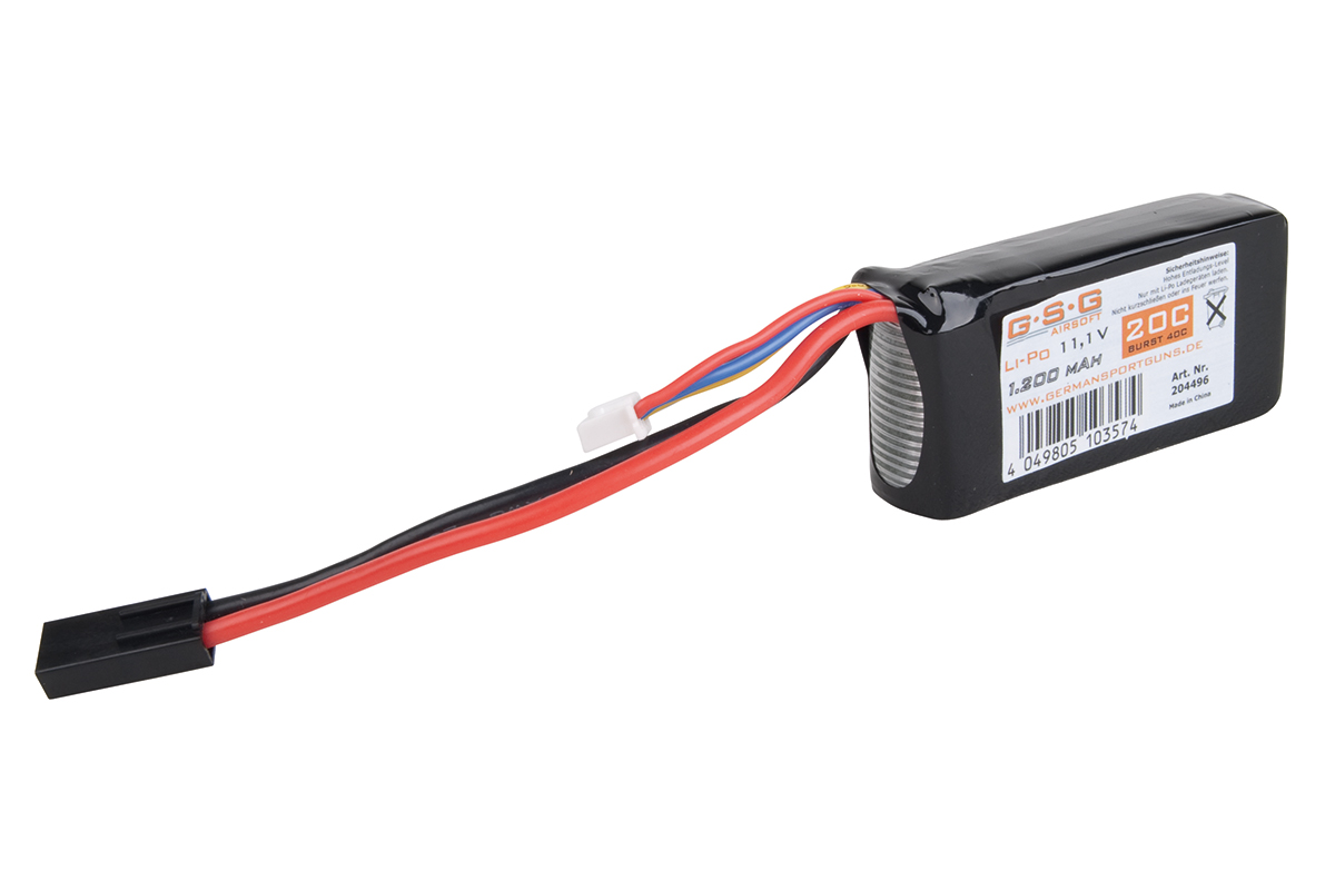 GSG Akku Li-Po 11,1V 1200mAh - Airsoft GSG Akku Li-Po 11,1V 1200mAh - Airsoft