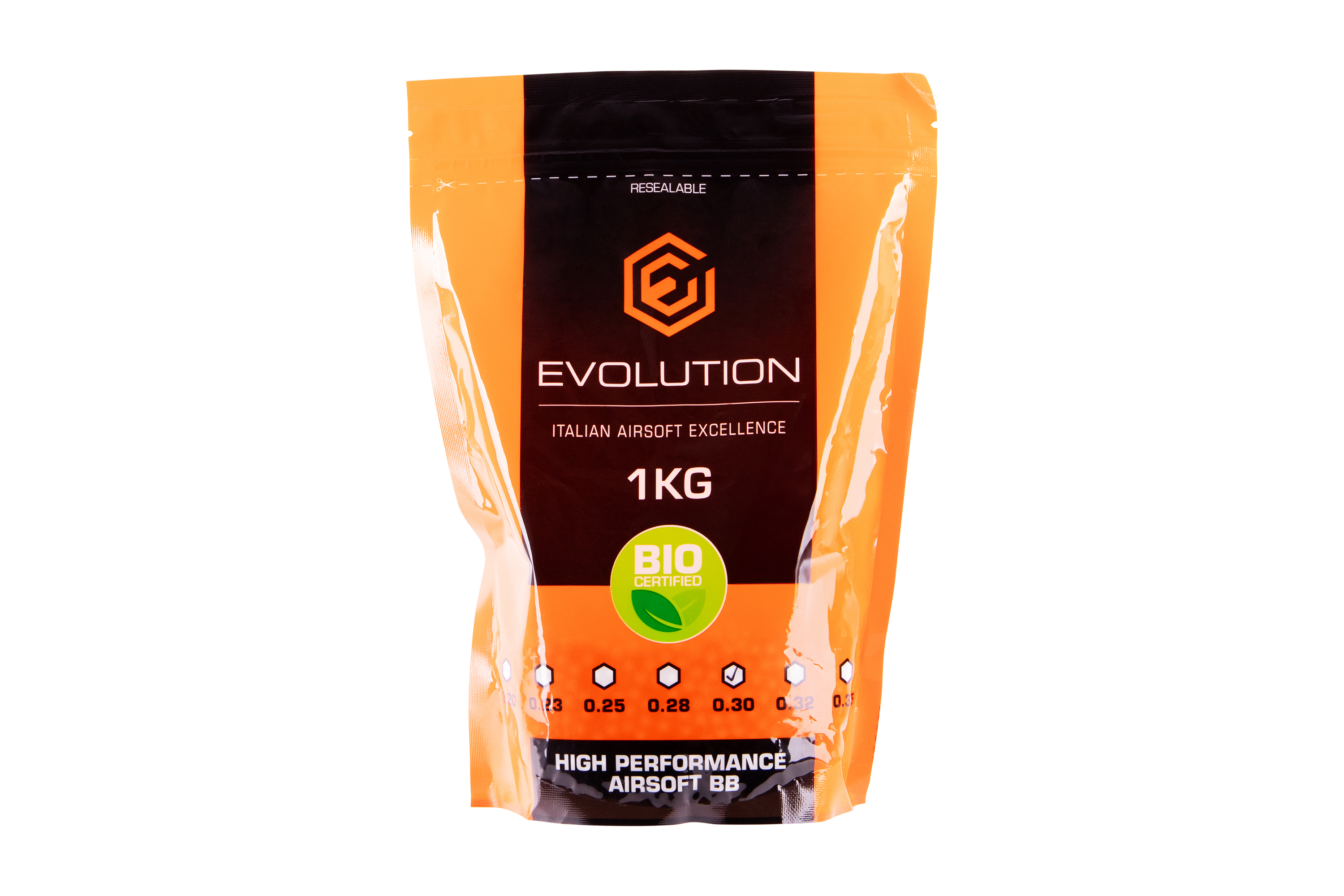 Evolution High Performance Airsoft BIO BBs 6 mm 0,30 g 3.330 Stück Evolution High Performance Airsoft BIO BBs 6 mm 0,30 g 3.330 Stück