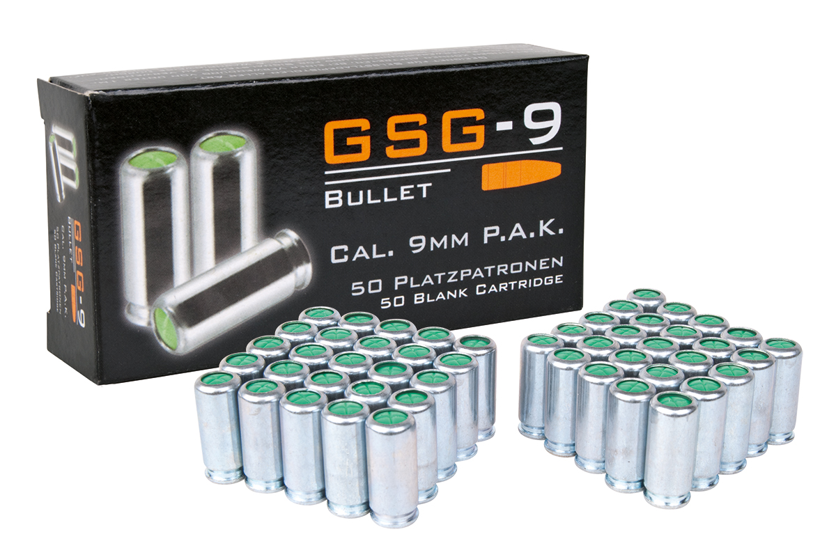 GSG-9 Platzpatronen 9mm P.A.K. 50 Stück