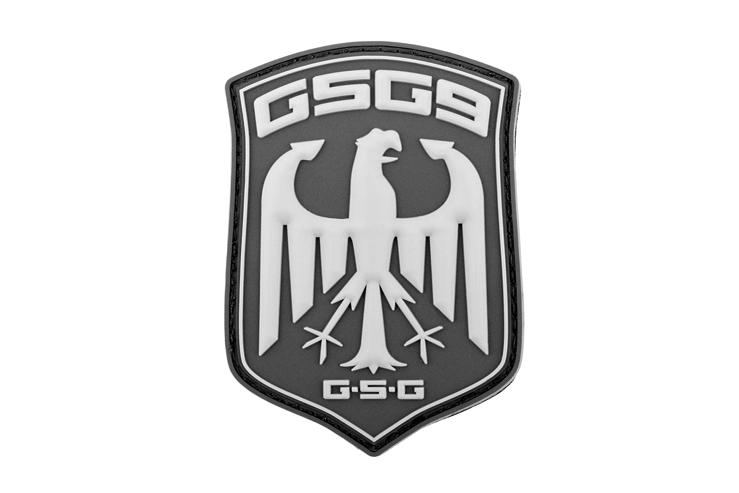 GSG-9 Rubber Patch 3D schwarz-grau