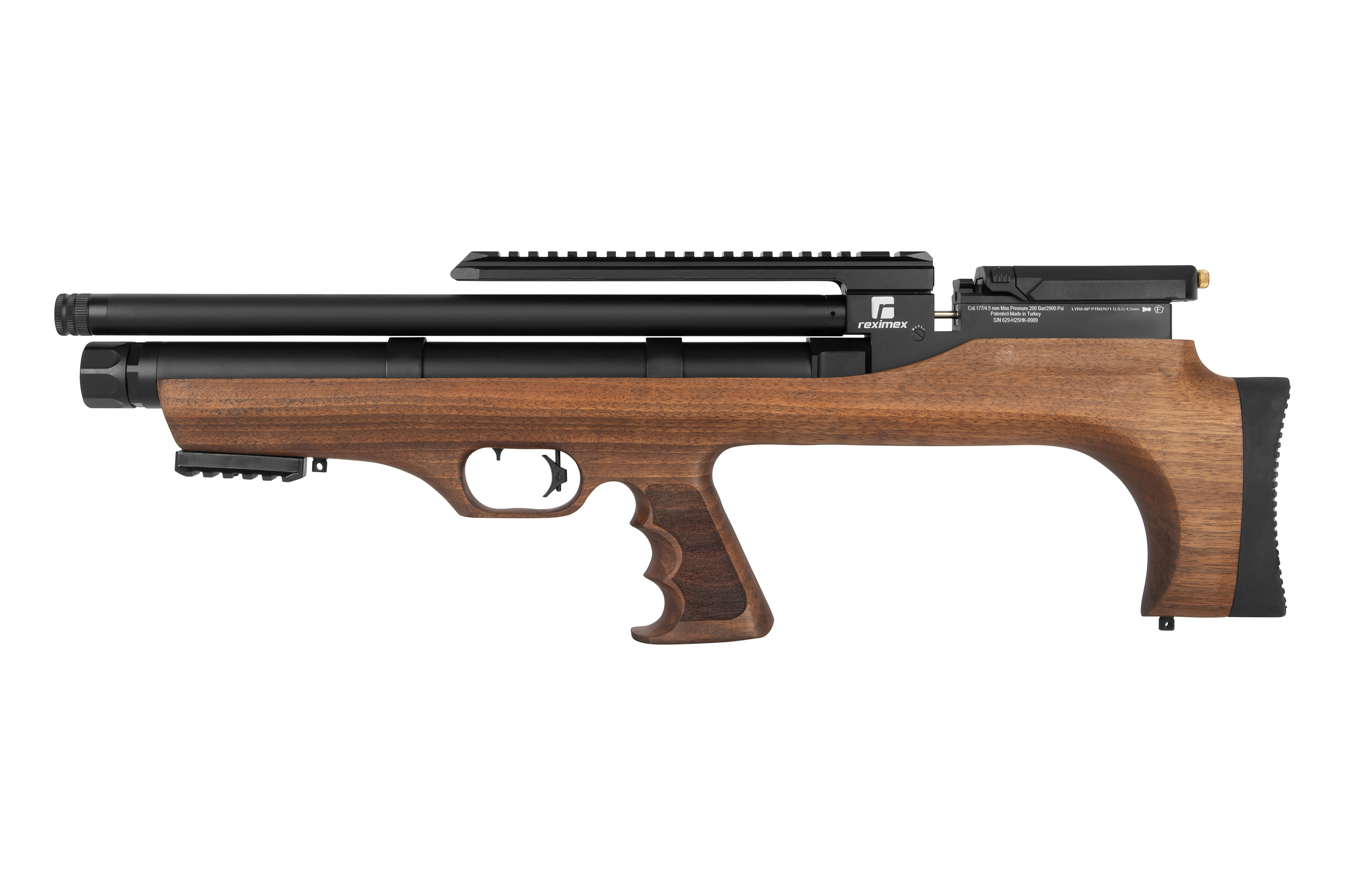 Reximex Lyra-BP Walnuss 4,5mm - Druckluft Pressluft | PCP