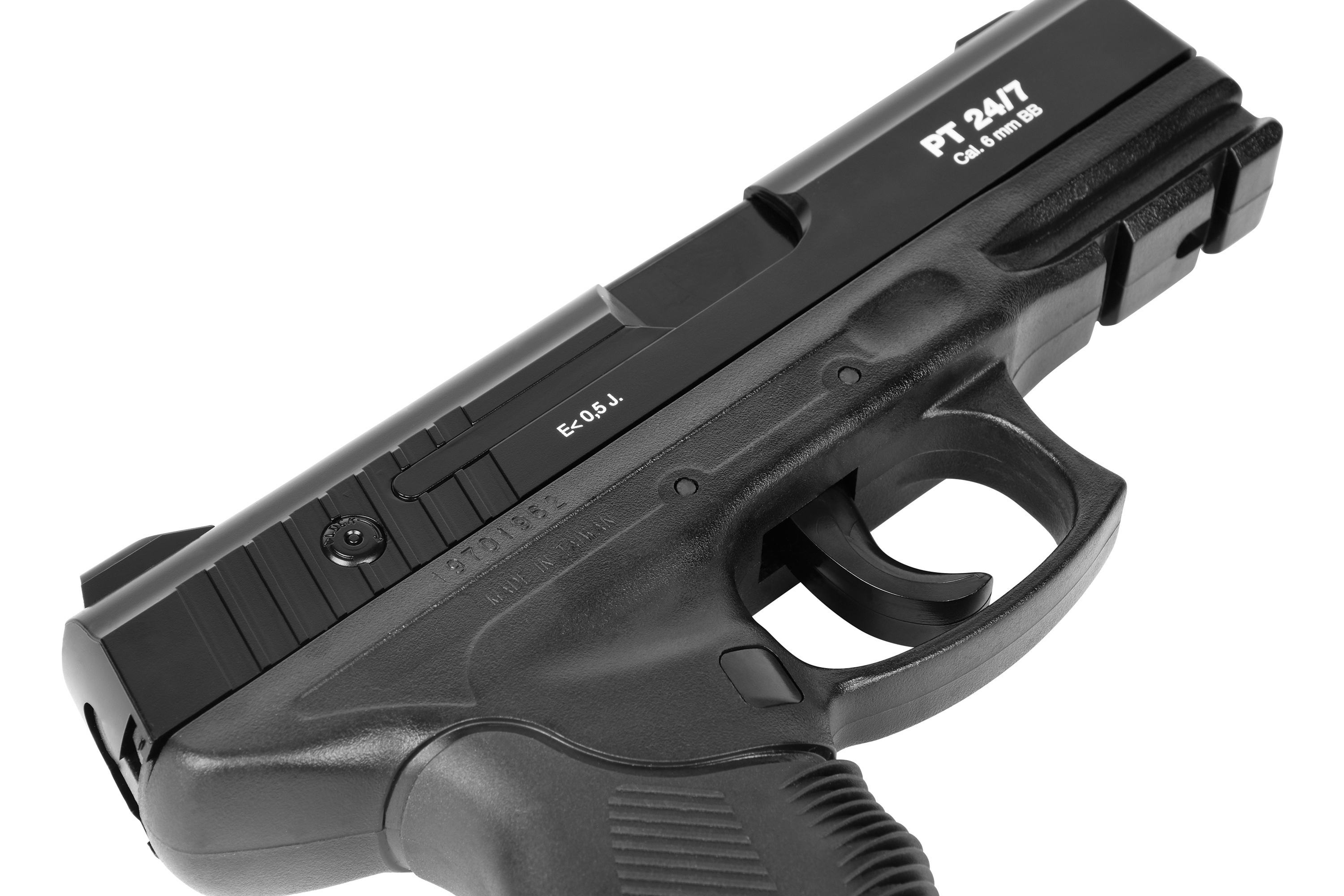 airmaX PT24/7 Schwarz 6mm - Airsoft Federdruck < 0,5 Joule