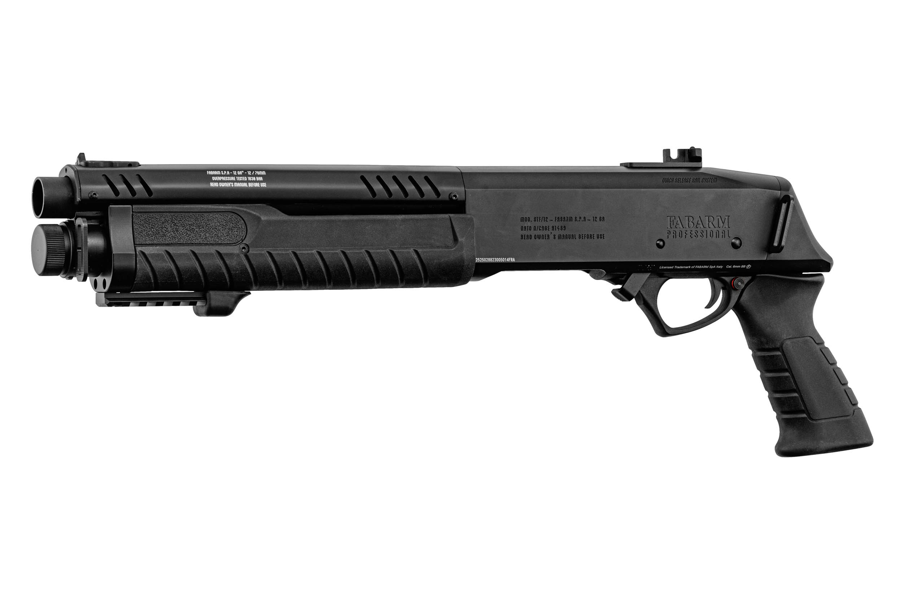 FABARM STF12 Initial short schwarz 6mm - Airsoft Gas Non BlowBack
