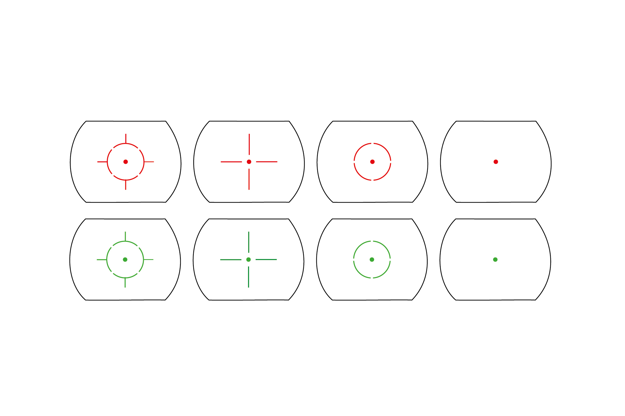 MAUSER Red Green Dot | Multi-Absehen | 3 MOA