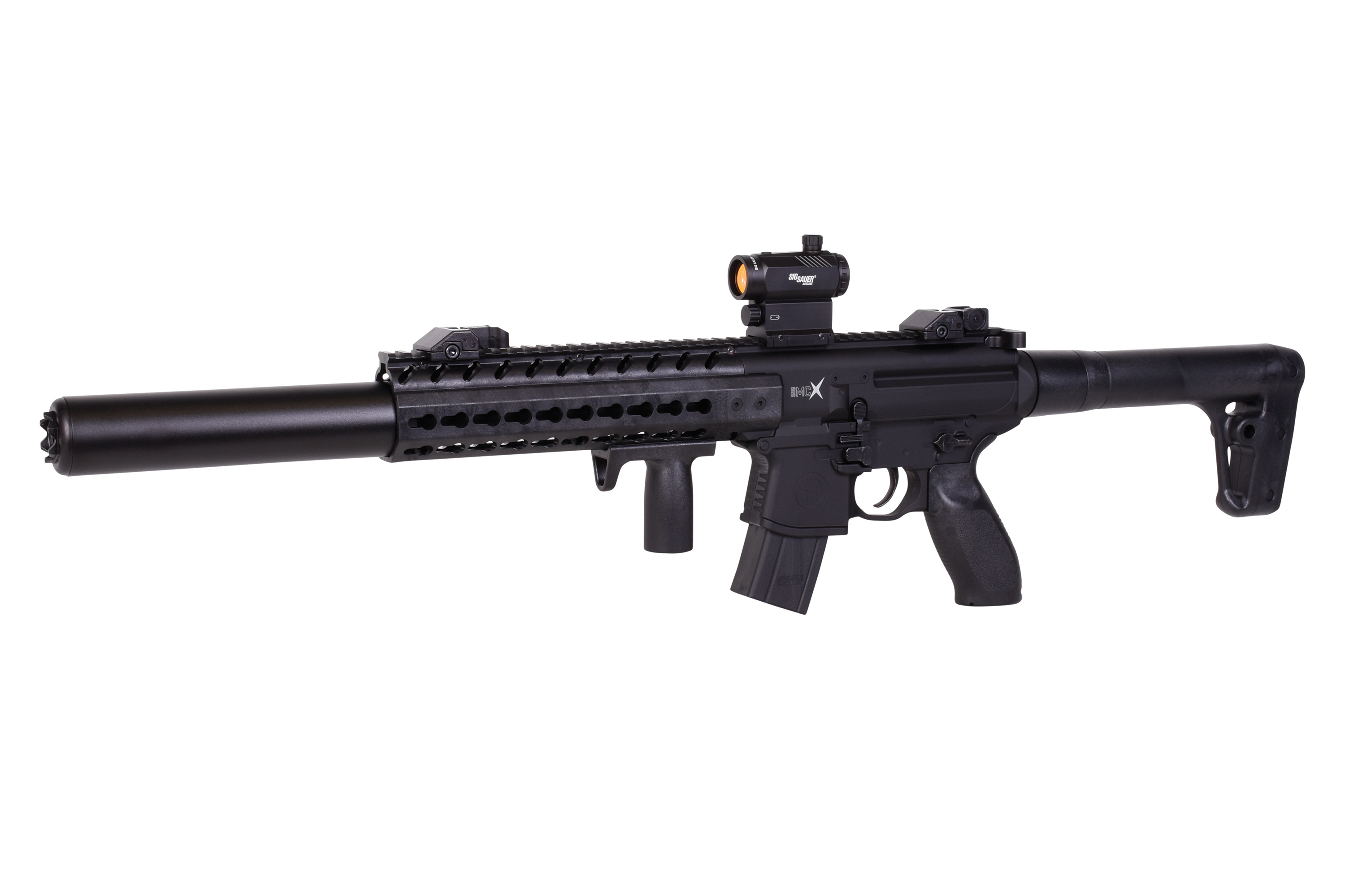 Sig Sauer MCX Schwarz 4,5mm inkl. SIG 20R Red Dot - Druckluft Co2 Non BlowBack
