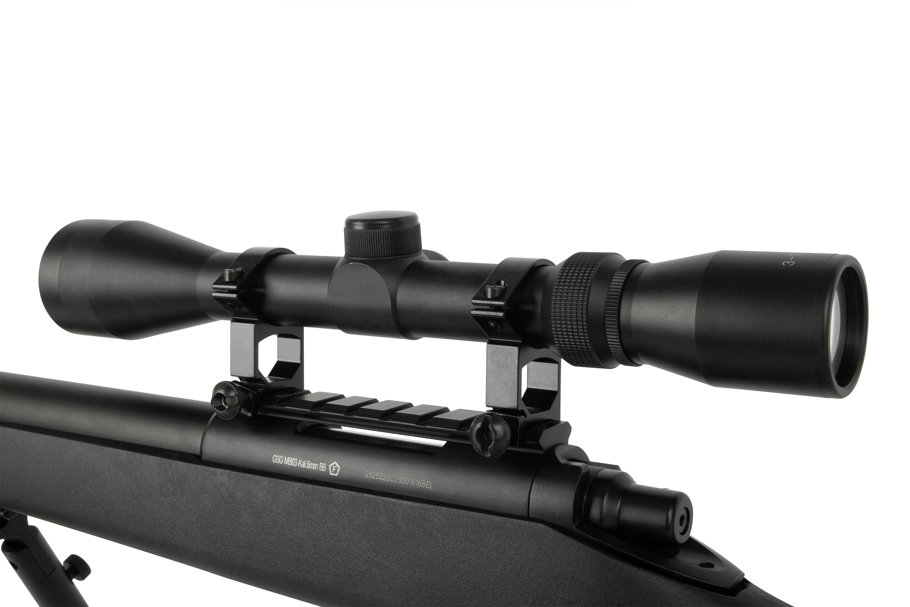 GSG MB03 Sniper Set Schwarz 6mm - Airsoft Federdruck