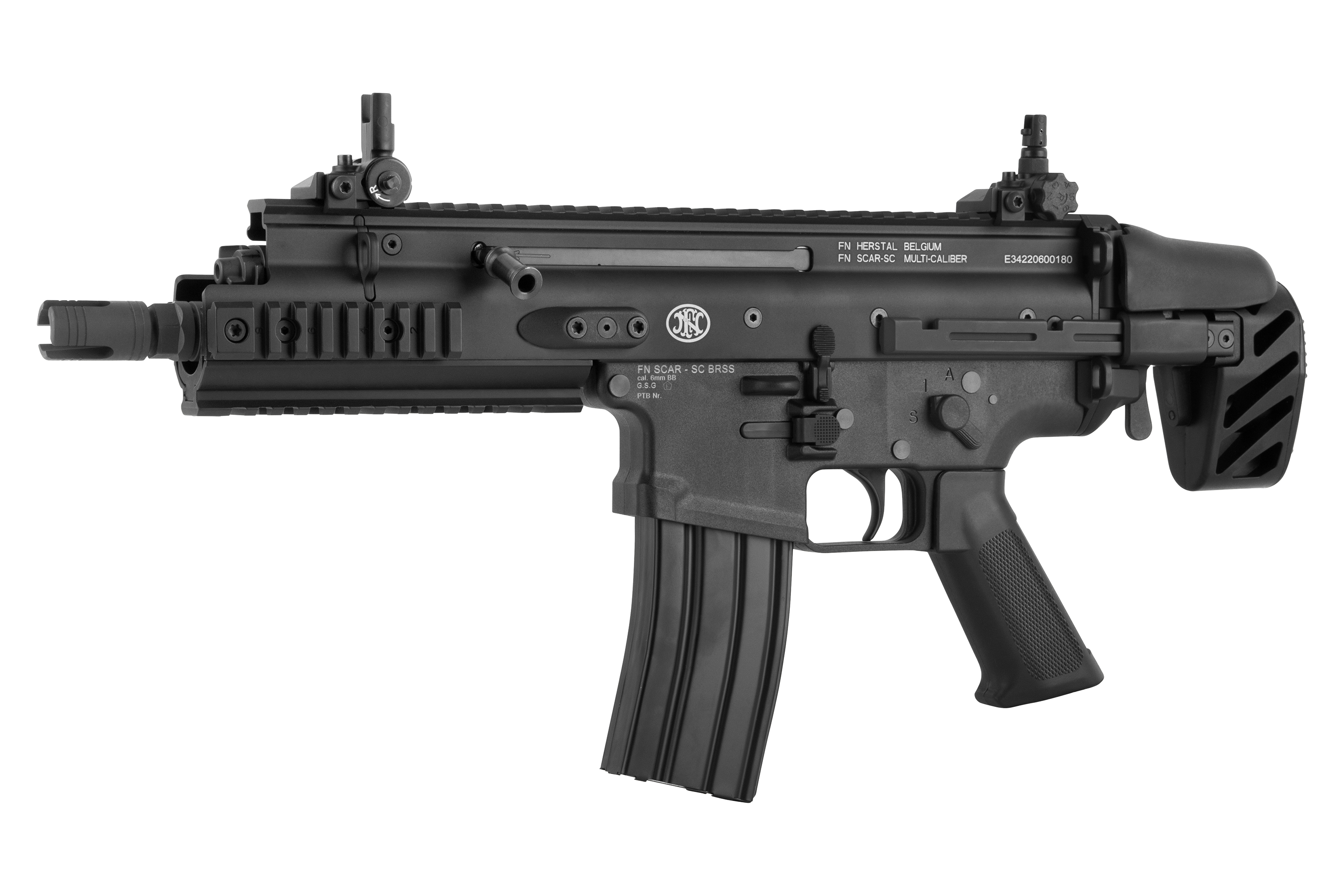 FN Herstal Scar SC BRSS schwarz 6mm - Airsoft S-AEG