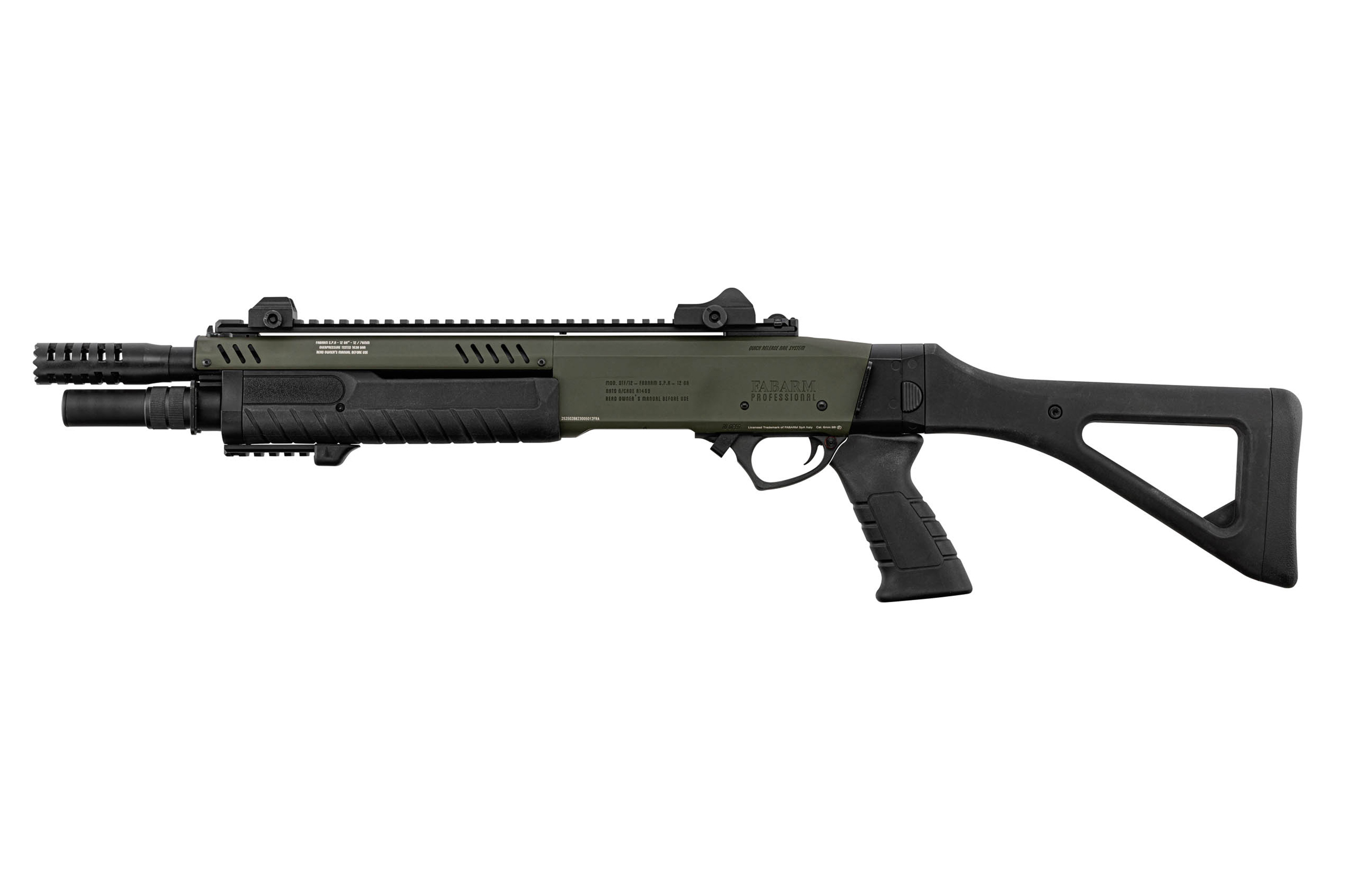 FABARM STF12 Compact OD Green 6mm - Airsoft Gas Non BlowBack