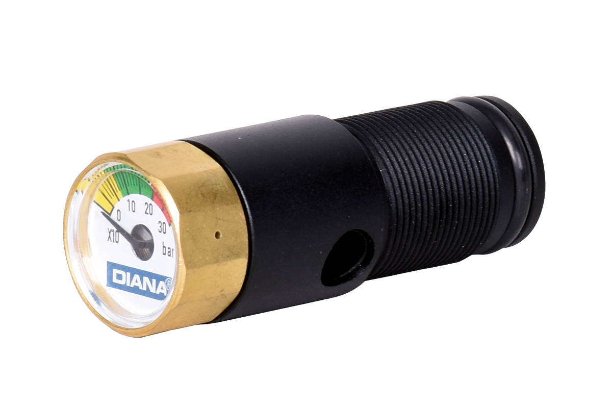 Zusatzventil mit Manometer für Regulator stormrider