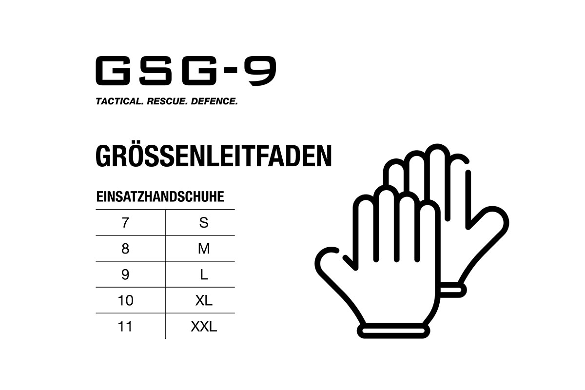 GSG-9 CR2 CRTS1 Einsatzhandschuh - Schießhandschuh