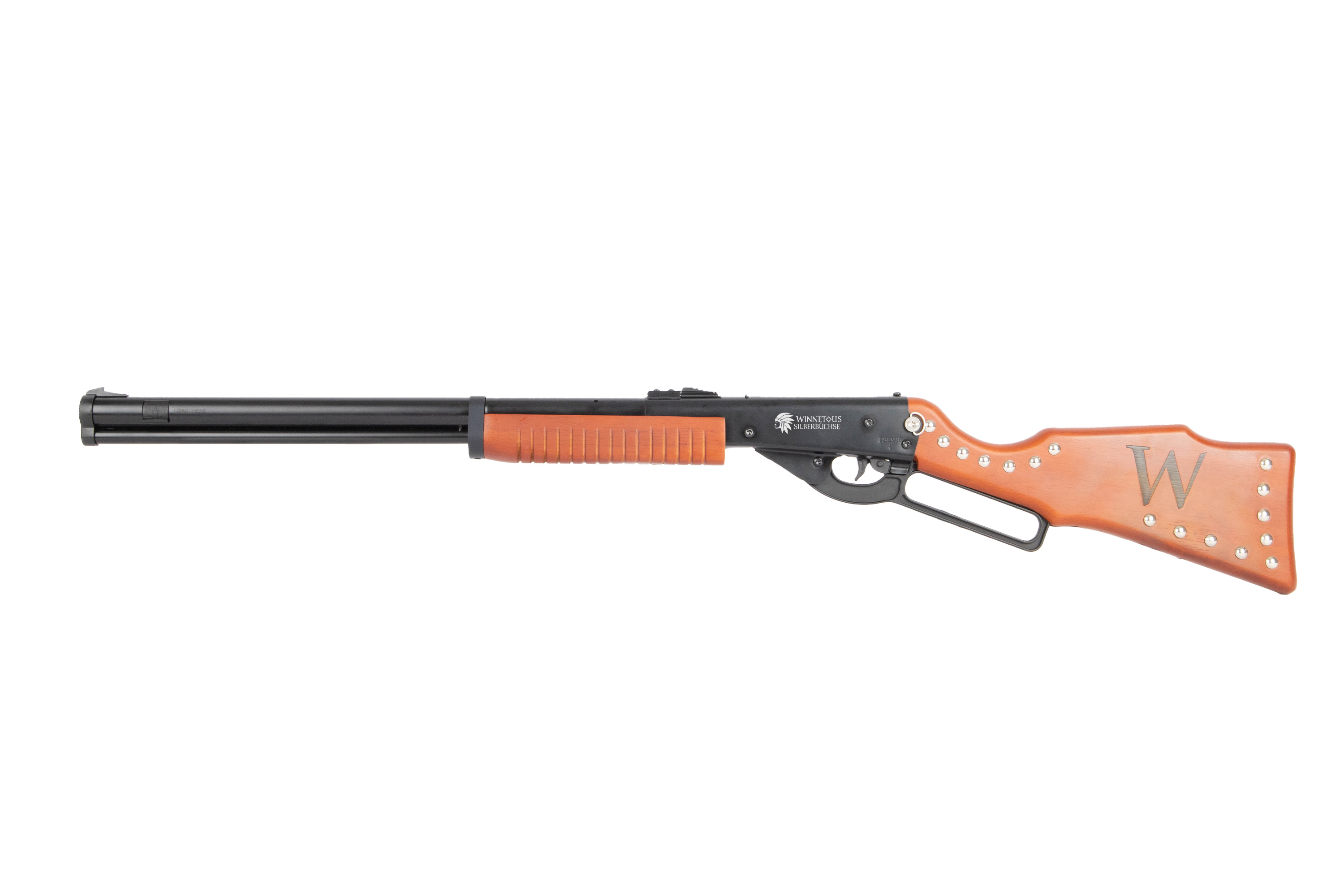 Winnetous Silberbüchse 4,5mm BB - Druckluft Federdruck | Unterhebelspanner