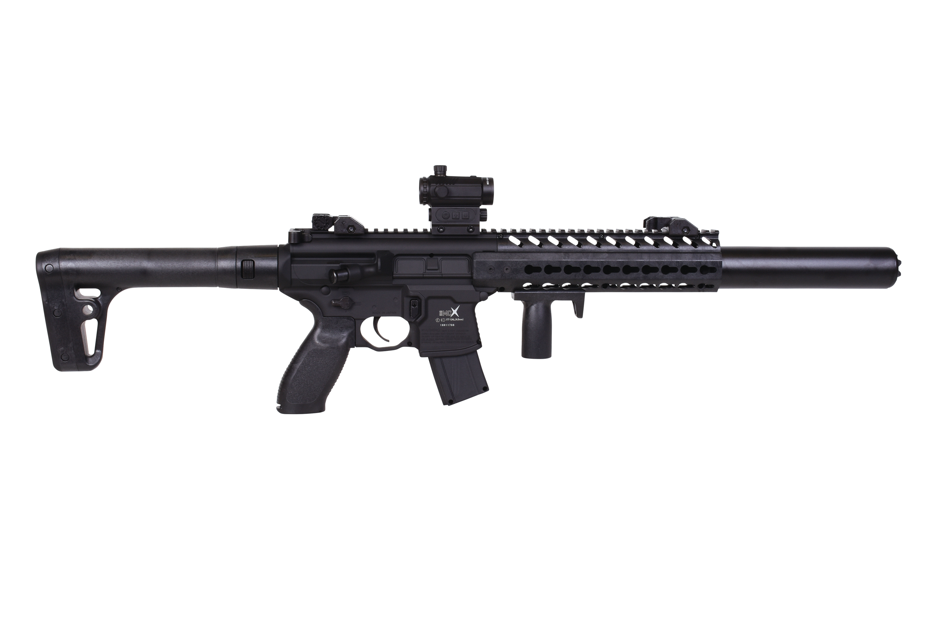 Sig Sauer MCX Schwarz 4,5mm inkl. SIG 20R Red Dot - Druckluft Co2 Non BlowBack